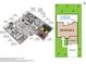 Detailed floor plan of the house featuring the layout of the rooms, including the living areas, bedrooms, and garage at 14026 Royal Pointe Dr, Port Charlotte, FL 33953