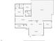 Detailed floor plan illustrating the layout with bedrooms, dining room, kitchen and living room at 184 Eppinger Dr, Port Charlotte, FL 33953