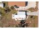 Aerial view highlighting the property's outdoor living space and spacious yard at 3210 Holly Ave, Englewood, FL 34224