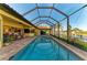 Beautiful in-ground pool and patio area, perfect for outdoor entertaining at 8264 Antwerp Cir, Port Charlotte, FL 33981