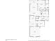 This floor plan shows the layout of the house with 3 bedrooms, and an open living and kitchen area at 8356 Creekview Ln, Englewood, FL 34224