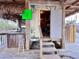 Outdoor space featuring convenient stairs and an outdoor shower. Great for cleaning off after the beach at 8694 Marsh St, Placida, FL 33946