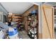 Organized storage area with shelving units providing ample space for tools and accessories at 9341 Oceanspray Blvd, Englewood, FL 34224