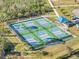 Aerial view of the community's new pickleball courts at 14298 Reserve Ct, Port Charlotte, FL 33953