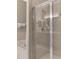 Close up of glass-enclosed shower at 14298 Reserve Ct, Port Charlotte, FL 33953