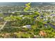 Scenic aerial shot showcasing the property's proximity to waterways and surrounding landscape at 150 N Oxford Dr, Englewood, FL 34223