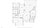 A detailed floor plan showing the layout of the home with the primary bedroom adjacent to the pool at 150 N Oxford Dr, Englewood, FL 34223