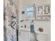 Bright bathroom with a charming vanity, and nautical-themed shower curtain at 1960 Mississippi Ave, Englewood, FL 34224