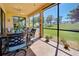 Expansive screened lanai perfect for enjoying the outdoors with ample space for dining and relaxation at 20110 Ragazza Cir # 102, Venice, FL 34293