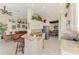 Spacious kitchen with stainless steel appliances, granite countertops, and an open floor plan at 4624 Club Dr # G201, Port Charlotte, FL 33953