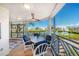 Charming outdoor dining area with water views, perfect for relaxing and entertaining at 11000 Placida Rd # 702, Placida, FL 33946