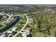 Scenic aerial shot of a neighborhood near a waterway at 127 White Marsh Ln, Rotonda West, FL 33947