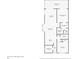 Floorplan displaying a screened patio, living room, kitchen, and primary bedroom suite at 127 White Marsh Ln, Rotonda West, FL 33947
