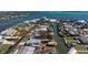 Waterfront community featuring single-story homes with private boat docks and canal access at 1456 Deer Creek Dr, Englewood, FL 34223