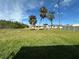 Expansive backyard with lush lawn and palm trees, offering plenty of space for outdoor activities at 192 Garden Nw Ave, Port Charlotte, FL 33952
