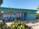 The South Venice Beach Ferry waiting area with benches and fencing at 2545 Geneva Rd, Venice, FL 34293
