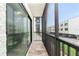 Cozy balcony view showing the beach and view of the neighbor at 2820 N Beach Rd # 101, Englewood, FL 34223