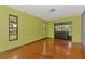 This spacious living room boasts a unique color scheme and great natural light at 35 Michigan Ave, Englewood, FL 34223