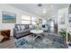 Inviting living room with comfortable seating, stylish decor, and plenty of natural light at 5041 N Beach Rd # 1A And 1B, Englewood, FL 34223