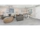 Relaxing living room with comfortable seating and beachy accents at 5041 N Beach Rd # 3A And 3B, Englewood, FL 34223