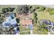 Expansive aerial view showcases this home's convenient location near a neighborhood with a pool at 5881 Talbrook Rd, North Port, FL 34287