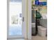 Utility room and exterior door and water heater at 7237 Rum Bay Dr # 5022, Placida, FL 33946