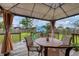 Inviting backyard with covered gazebo perfect for outdoor gatherings and relaxation at 849 Palmetto St, Englewood, FL 34223