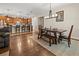 Open floor plan connecting the kitchen, dining room, and living area at 10498 Bay State Dr, Port Charlotte, FL 33981