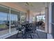 Comfortable lanai with ceiling fans and lovely view of the bay at 13313 Gasparilla Rd # C501 & Slip 11, Placida, FL 33946