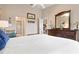 Bright bedroom with natural light, soft colors and convenient access to the en-suite bathroom at 202 Silver Lake Dr # 203, Venice, FL 34292