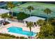 Great community pool with a tennis court and plenty of space to relax at 202 Silver Lake Dr # 203, Venice, FL 34292