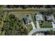 Aerial view outlining property boundaries of the home with landscaped lawn at 3284 Newmark St, North Port, FL 34291