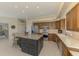 Well-equipped kitchen boasts a large center island, stainless steel appliances, and plenty of storage at 3574 Pennyroyal Rd, Port Charlotte, FL 33953
