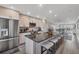 Modern kitchen featuring a large island, sleek appliances, and an open layout ideal for entertaining at 6000 Boca Grande Cswy # D38, Boca Grande, FL 33921