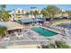 Community pool and picnic area offer a great space for outdoor entertainment at 6610 Gasparilla Pines Blvd # 113, Englewood, FL 34224