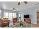 View of living room, dining room, and access to bedroom and bath at 8409 Placida Rd # 305, Placida, FL 33946