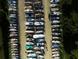 Aerial view featuring rows of boats parked in designated spots at 9382 Rosebud Cir, Port Charlotte, FL 33981
