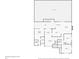 Upstairs floor plan with dimensions, showcasing the layout of the bedrooms, bathrooms, and living spaces at 1052 Newton St, Englewood, FL 34224