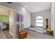 Bathroom with a soaking tub and a view into the main bedroom at 12432 Nova Ave, Port Charlotte, FL 33981