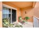 Relax on this private balcony with tropical furnishings and enjoy the sunshine and gentle breezes at 1420 Beach Rd # 203, Englewood, FL 34223