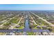 Vast aerial shot showcasing waterfront homes along interconnected canals in a well-planned community at 14286 Fort Worth Cir, Port Charlotte, FL 33981