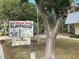 Lemon Bay Playhouse sign showcasing the 2023 season and show dates at 587 Viridian St, Englewood, FL 34223
