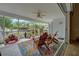 Inviting screened porch with comfortable seating, plants, and outdoor views offers a relaxing space at 587 Viridian St, Englewood, FL 34223