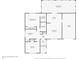 Detailed floor plan showcasing the layout of the home, including the kitchen, bedrooms, and living spaces at 9350 Prospect Ave, Englewood, FL 34224