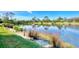 Scenic water view featuring green grass and plants overlooking the tranquil body of water at 14236 Silver Lakes Cir, Port Charlotte, FL 33953