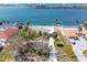 Gorgeous aerial shot showing a property with waterfront access and beach at 1432 Lemon Bay Dr, Englewood, FL 34223