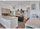 Spacious modern kitchen with custom cabinets, an island, stainless steel appliances at 19 Grouper Hole Dr, Boca Grande, FL 33921