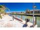 Dock on a canal with boat bumpers, providing an easy access point to the water at 1957 Arkansas Ave, Englewood, FL 34224