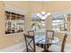 Bright breakfast nook with views of the backyard pool at 3700 Como St, Port Charlotte, FL 33948