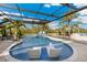 Take a dip in this pool with a view and lots of great seating around the patio at 3700 Como St, Port Charlotte, FL 33948